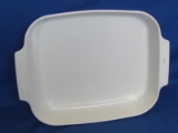 Rectangle White Casserole Baking Dish – resembling Corning Ware – unmarked