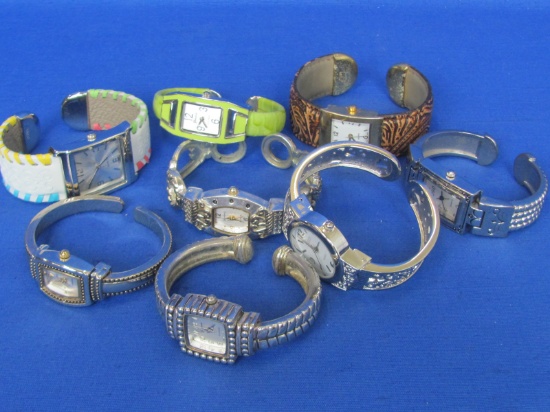Lot of Women's Watches with Hinged Bands – Studio, Geneva, Soho & more