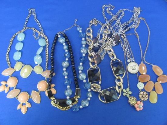 Lot of Newer Costume Necklaces – Various Lengths & Materials
