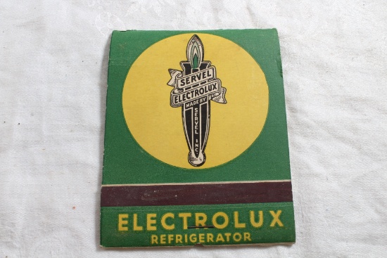 Vintage ELECTROLUX REFRIGERATOR Advertising FEATURE Matchbook