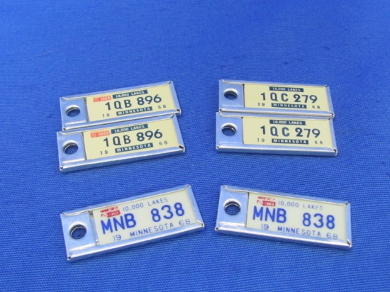 1968 Disabled American Veterans (DAV) Miniature License Plate Tags