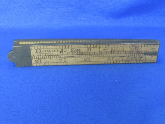 Stanley No. 84 24” Folding Wood & Brass Ruler