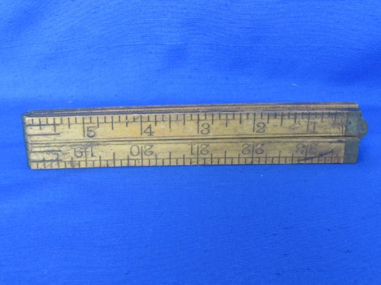 Stanley No. 68 24” Folding Wood & Brass Ruler