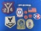 Lot of Vintage Fabric Patches: Spiro Agnew, Billard's Old Telephones, Military & more