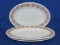 3 Oval Platters by Pyrex – Copper Filigree Pattern – 11 1/2” x 8”