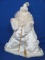 Lightweight Father Christmas Figurine w Plastic Insert – 18” tall – Original box