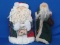 Pair of Wood Santa Claus Figures – About 12” tall