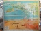 Vintage Classroom Map w/ Geological Terms - ~50” x 50” - Great graphics – George F. Cram Co.