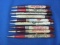 Lot of 9 Vintage Mechanical Pencils w/ Advertising – As shown