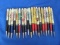 Lot of 19 Vintage Mechanical Pencils w/ Advertising – As shown