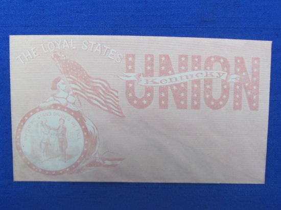 Civil War Envelope “The Loyal States – Union Kentucky” Pink