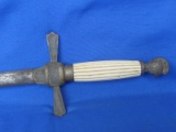 Vintage Knights of Columbus? Ceremonial Sword – Bone Handle & Brass Fittings