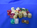 Variety of Dice – Bakelite – Plastic & Wood