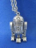 Star Wars R2-D2 Pendant – Marked “77  20th Century Fox”  1 1/2” long