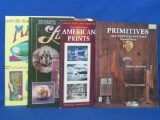 4 Collector Books: 2 Hardcover – Limoges & Majolica – 2 Softcover – American Prints