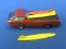 Hot Wheels Redline 1968 Deora HK – Orange – 3 BrightVision Surf Boards – Stamped 1967