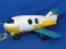 Vintage 1980 Fisher Price Airplane – White/Yellow/Blue – Has original pull string