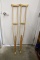 Pair of Wood Crutches – Adjustable height