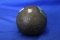 Metal Brass? Ball – Cannon Ball? 4” in diameter and weighs 11.75 pounds