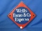 Procelain Wells Fargo & Co. Express Sign