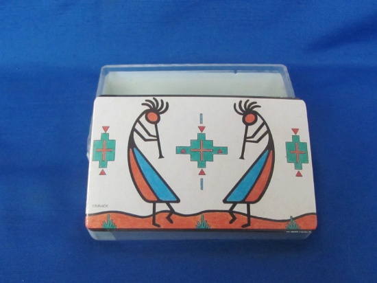 Maack Native Western Americana Playing Cards With Plastic Case