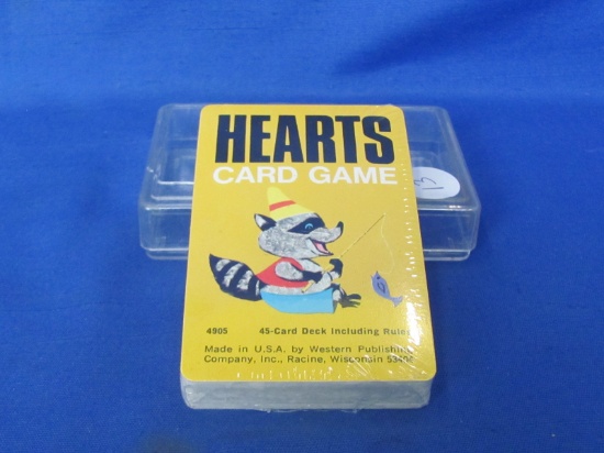 1975 Whitman Western Publishing Hearts Card Game With Plastic Case