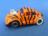 Vintage Tycopro HO Slot Car – Funny VW No. 8818C – Orange/Black – White boots