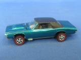 Hot Wheels Redline 1968 Custom T-Bird US – Aqua w/ Black roof – Stamped 1967