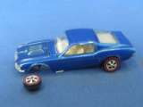 Hot Wheels Redline 1968 Custom Mustang US – Blue – Stamped 1968