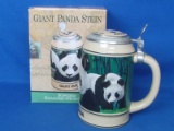 1992 Budweiser Endangered Species Beer Stein – Giant Panda – 6 1/4” tall – In original box
