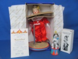 “Tommy the Clown” Porcelain Doll – 10” tall – By Reco & Knowles China – COA & Original Box