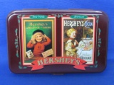 2 Sealed Decks of Hershey's Playing Cards in Collectible Tin – 1997
