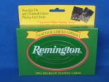 2 Sealed Decks of Remington Playing Cards in Collectible Tin