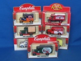 Lot of 7 Campbell's Soup Co. Trucks – Many for 100th Anniversary – All in Boxes