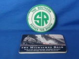 Railroad Advertisement – Southern Railroad Emblem & Milwaukee Road Pocket Note Pad