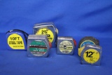 6 Tape Measures: Up to 25 Feet