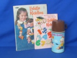 1968 Mattel #2875 Liddle Kiddles Thermos With Book & Coloring Book