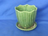 McCoy #634 Planter with Attached Saucer - 1960s