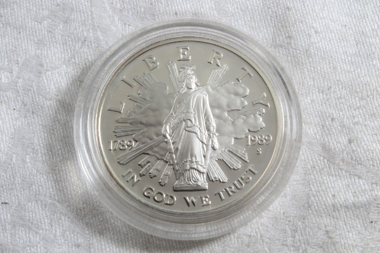 1789-1989 90% Silver Dollar Coin