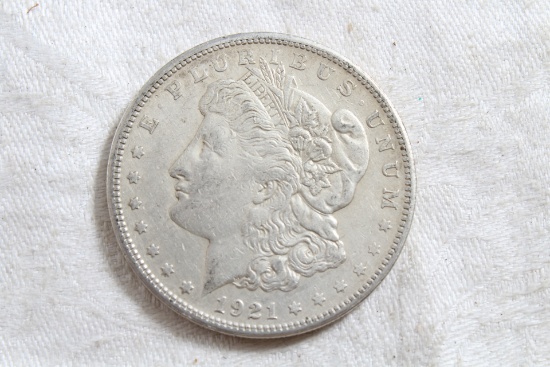 1921-S Morgan Full Liberty Silver Dollar Coin
