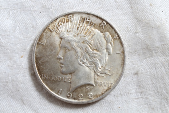 1922 Peace Silver Dollar Coin