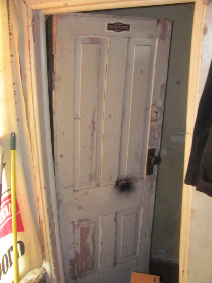 Wooden 4 Panel Door – Original Hardware – Look 27” x 71” - Stairway to basement