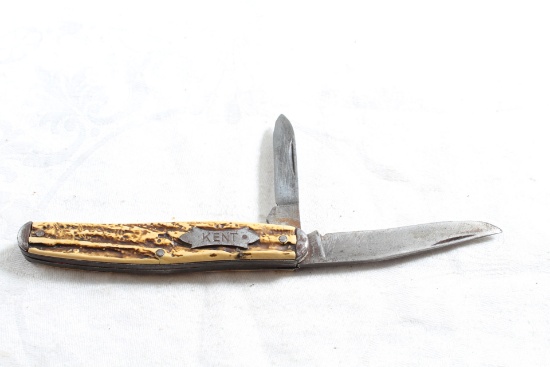 Vintage Kent Pocket Knife Used shows some wear