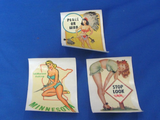 1940's – 1950's Risque Window Decals (3)