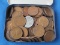 Sucrets tin box of older pennies (odd balls)