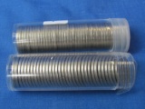 2 tubes 1940's Jefferson Nickels