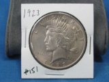 1923 Peace Silver Dollars