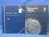 Roosevelt Dime Books (1946-) 43 Silver, 76 total, 2 books