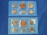 1983 & 1991 Denver Mint Souvenir Sets in Blue envelope