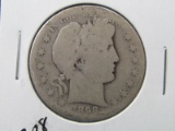1898-S Barber Silver Half Dollar (Key date)